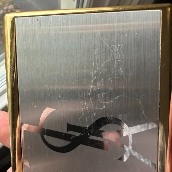 YSL Yves Saint Laurent Gold Silver Vintage Cigarette Case - Picture 11 of 11